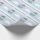 Baby Angel Wrapping Paper Cadeaupapier (Hoek)