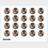 Baby Angels Ronde Sticker (Vel)