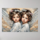 Baby Angels Soeurs Art Moderne Poster (Devant)
