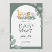Baby Animal Baby Shower Invitation (Devant)