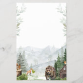 Baby Animal Game Adventure Mountain Baby shower Flyer (Achterkant)