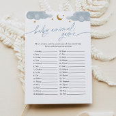 Baby Animal Game Twinkle Little Star-Baby shower Kaart