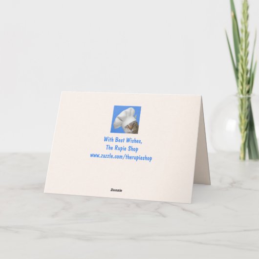 Baby Animal Goat Moederdag Kaart (Achterkant)