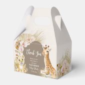 Baby animals boho arch baby shower bedankt bedankdoosjes (Voorkant Zijde)