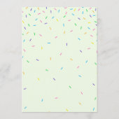 Baby Animals Shower Game Card - Naar verluidt bedr Programma (Achterkant)