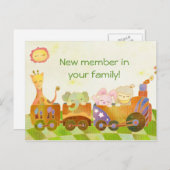 Baby Animals sur Choo Choo Train : Nouvelle carte  (Devant / Derrière)
