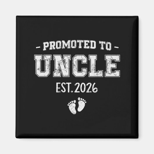 Baby Announcement For Uncle Promoted To Uncle 2026 Magneet (Voorkant)