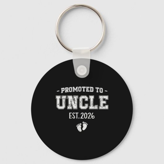 Baby Announcement For Uncle Promoted To Uncle 2026 Sleutelhanger (Voorkant)