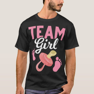 Baby Announcement Future Parents Team Girl Gender T-shirt