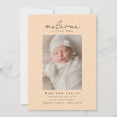 BABY ANNOUNCEMENT Polka Dots Aankondiging (Voorkant)