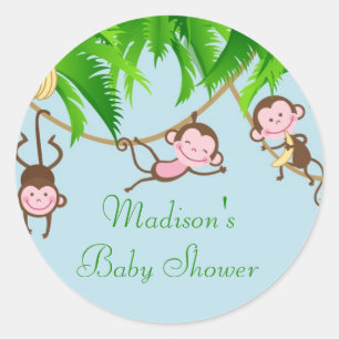 Baby Apen Baby shower Sticker