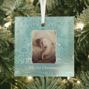 Baby Aqua Tiny T-shirt Foto Ornament