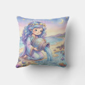 Baby Aquarius Zodiac Nursery Kussen (Achterkant)