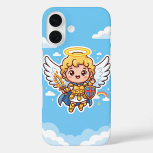 Baby Archangel Michael Mooie iPhone 16 Hoesje