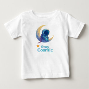 Baby Astronaut “Blijf Kosmisch” T-Shirt – Schattig