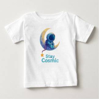 Baby Astronaut “Stay Cosmic” T-Shirt – Cute Space