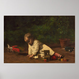 Baby at Play - Thomas Eakins Fine Art Poster