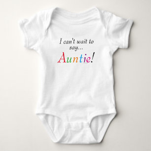 Baby Auntie Gezegde Fun Baby Shirt