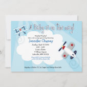 BABY AVIATOR Avion 5x7 Baby shower Invitation (Devant)