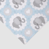Baby Baby Boy Blue Elephant Shoft Gift Tissuepapier (Detail)