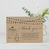 Baby Baby shower Bedankkaart (Staand voorkant)