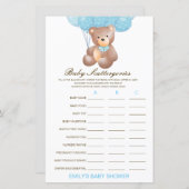 Baby Baby shower Game PRINED (Voorkant / Achterkant)
