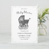  baby-baby shower kaart (Staand voorkant)