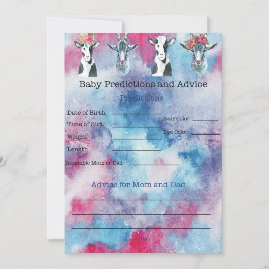 Baby Baby shower Kaart (Voorkant)