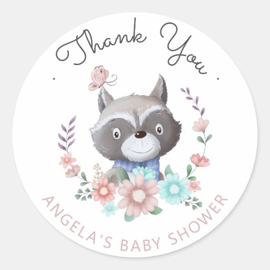 baby Baby shower Ronde Sticker (Voorkant)