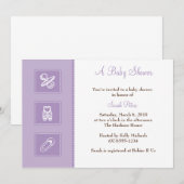 Baby Baby shower Uitnodiging (Voorkant / Achterkant)