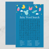 Baby Baby shower Word Search Game (Voorkant / Achterkant)