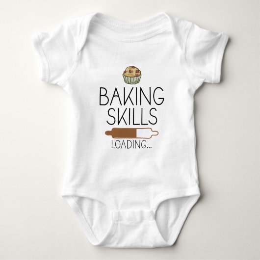 Baby Baker - bakvaardigheden laden Romper (Voorkant)