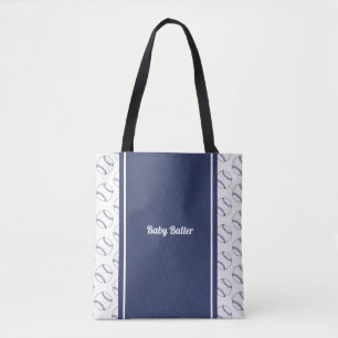 Baby Baller Baby blauwe Canvas tas. Draagtas