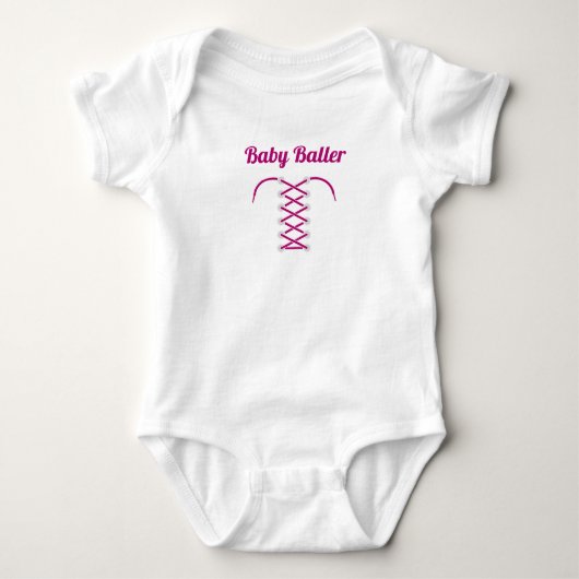 Baby Baller Tshirt rose (Devant)