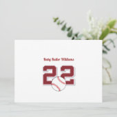 Baby baller Williams Invitation Kaart (Staand voorkant)