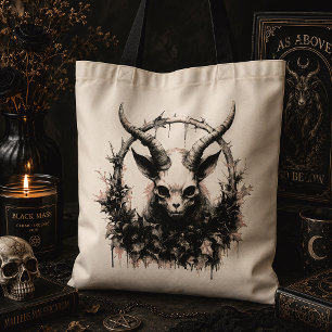 Baby Baphomet Occult Botanische Gotische Tote Bag