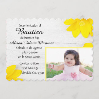 Baby Baptism Invitation Kaart