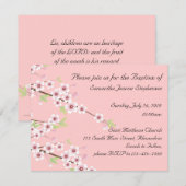 Baby Baptism Invitation Kaart (Voorkant / Achterkant)