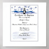 Baby Baptisme Certificate -Boy Poster (Voorkant)