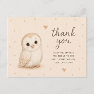 Baby Barnuil Baby Shower Bedankt Briefkaart