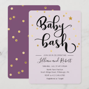 Baby Bash Couples Baby shower invitation