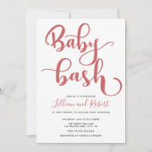 Baby Bash Couples Baby shower Kaart (Voorkant)
