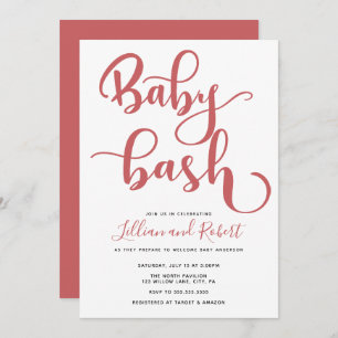 Baby Bash Couples Baby shower Kaart
