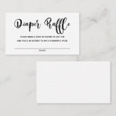 Baby Bash Diaper Raffle Enclosure Card Informatiekaartje (Voorkant / Achterkant)