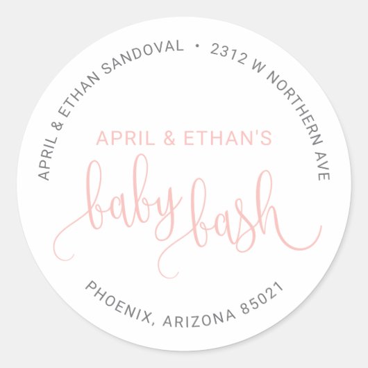 Baby Bash Return Address Sticker (Voorkant)