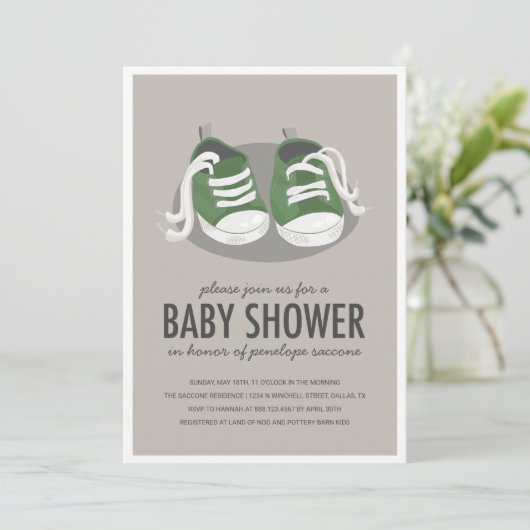 Baby Baskets Chaussures Invitation (Debout devant)