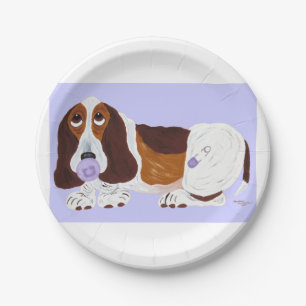 Baby Basset Hond Papieren Bordje