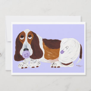 Baby Basset Hound Kaart
