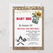 Baby BBQ Couples Baby shower Thème Invitation (Devant)