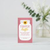 Baby BBQ Shower Diaper Raffle Kaart land (Staand voorkant)